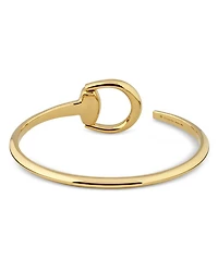 18K Yellow Gold Horsebit Bangle Bracelet