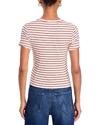 Luca Striped Ribbed Baby Tee
