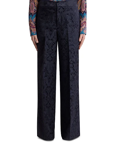 Etro Paisley Straight Leg Pants