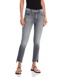 Mother The Insider Crop Step Fray Jeans