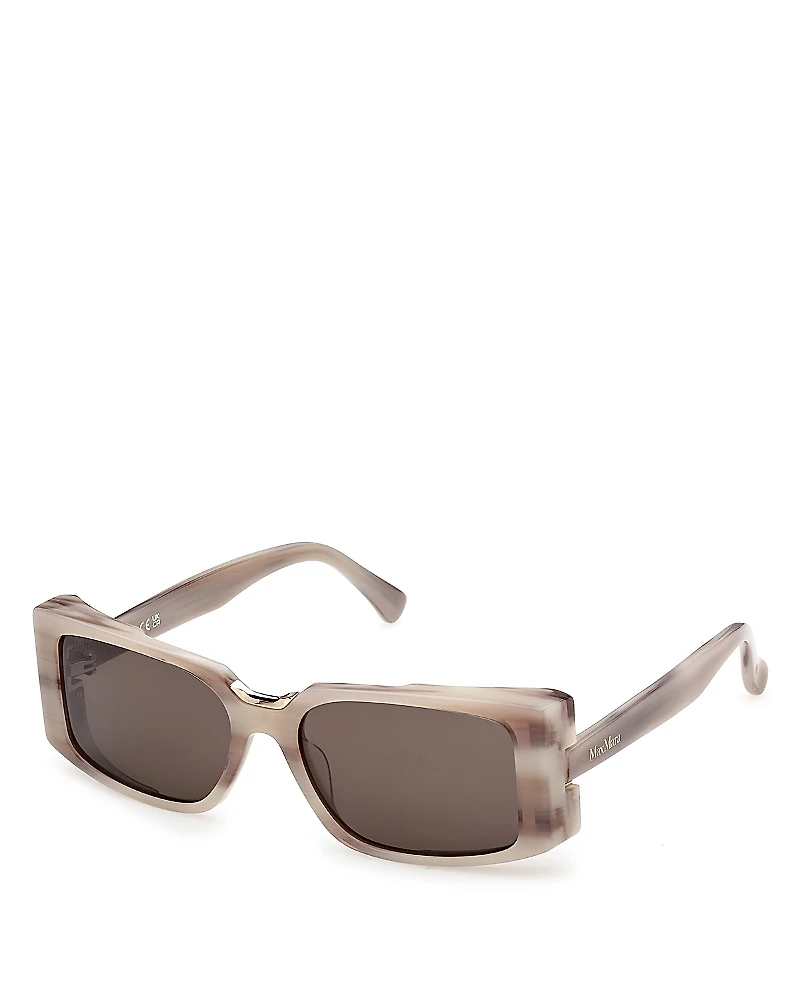 Max Mara Rectangular Sunglasses, 54mm
