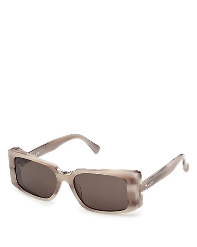 Max Mara Rectangular Sunglasses, 54mm