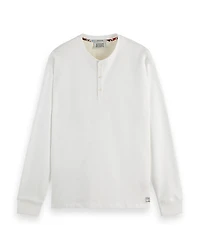 Scotch & Soda Slub Relaxed Fit Henley Tee