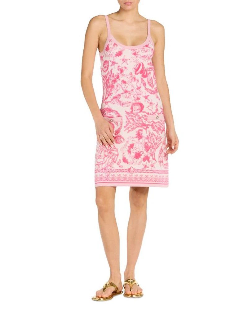 Underwater Barocco Slip Dress