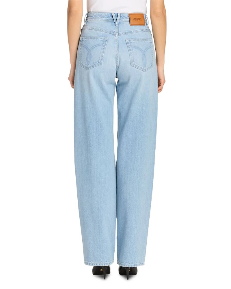 Embroidery Stone Jeans Light Blue