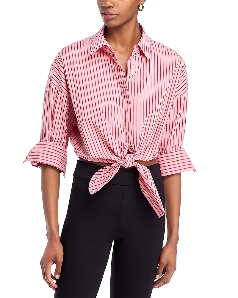Staud Lisa Tie Front Top
