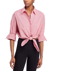 Staud Lisa Tie Front Top