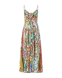 Camilla Silk Tie Front Dress