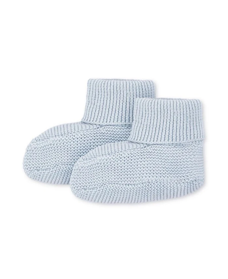 Unisex Organic Sweater Beanie and Bootie 2-Piece Set - Baby