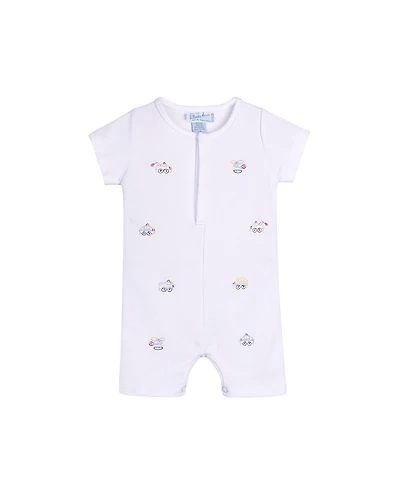 Feltman Brothers Boys' Vehicle Embroidered Cotton Gown with Hat - Baby