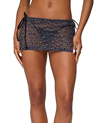 Edikted Idra Crochet Net Mini Skirt