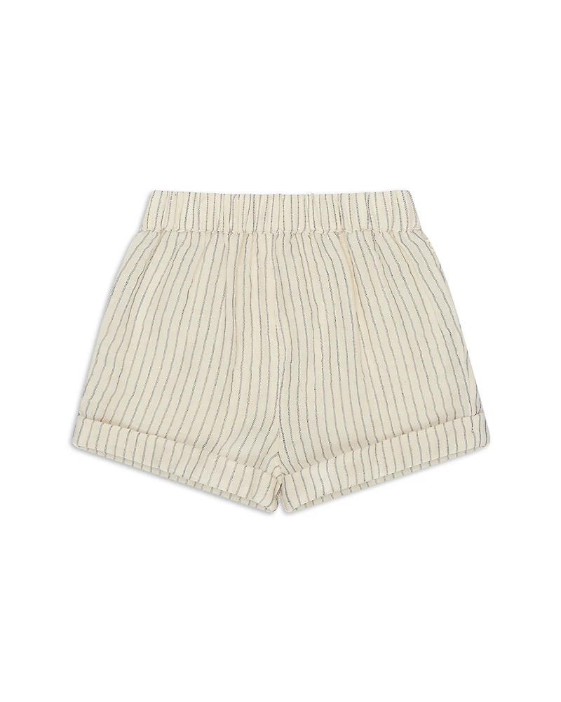 Mori Unisex Striped Muslin Shorts - Baby