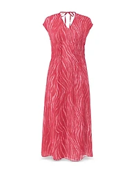 Petite Zebra Midi Dress