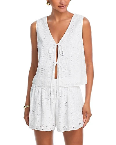 Velvet by Graham Spencer Ava Tie Front Top