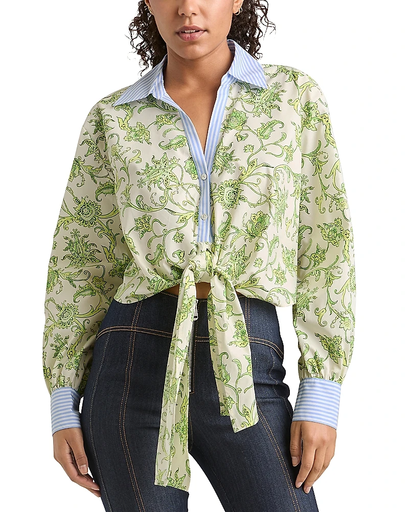 Cinq a Sept Ivy Paisley Poplin Blouse