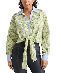 Cinq a Sept Ivy Paisley Poplin Blouse