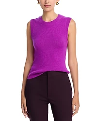 A. l.c. Ian Sleeveless Cashmere Top