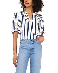 Vince Camuto Organdy Puff Sleeve Top