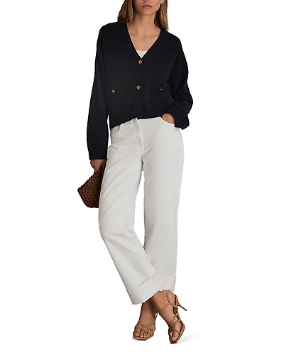 Reiss Button Front Cardigan