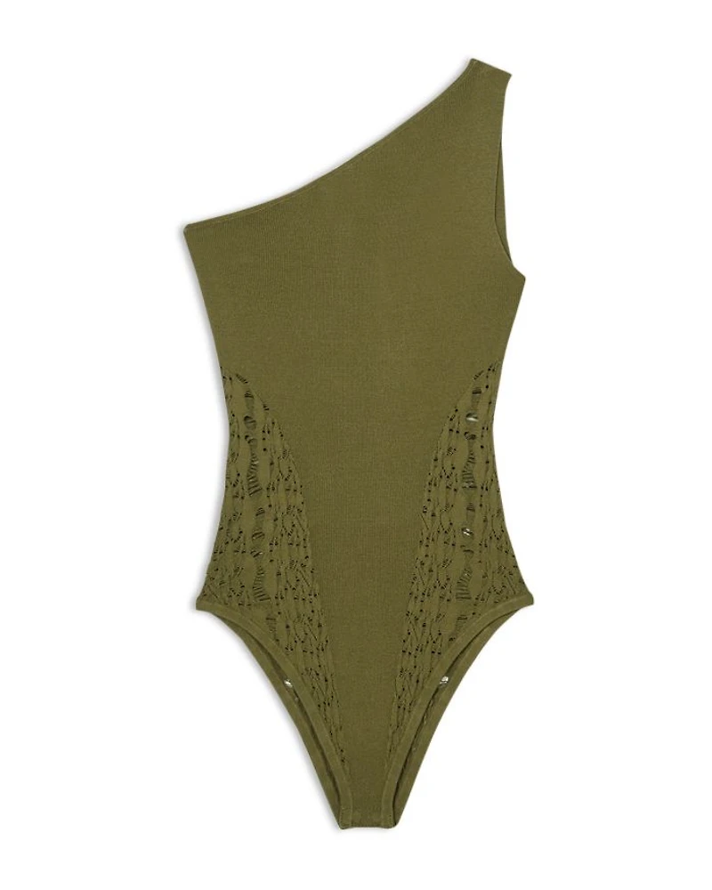 Lace Trim Bodysuit