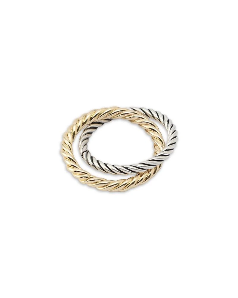 Rope Chain Double Band Ring