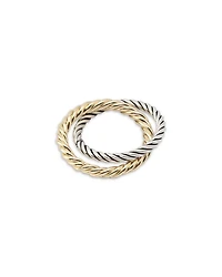 Rope Chain Double Band Ring
