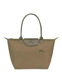 Le Pliage Green Medium Nylon Tote Bag