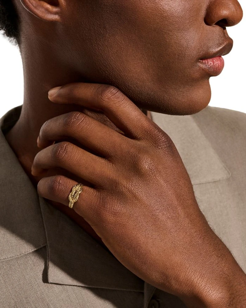14K Yellow Gold Love Knot Ring