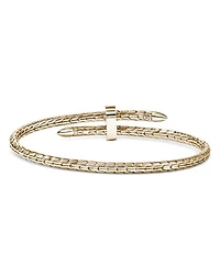 14K Yellow Gold Diamond Spear Flex Cuff Bracelet