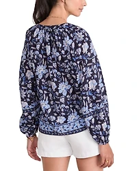 Thalia Floral Print Top