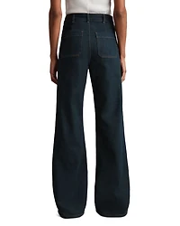 Sakura High Rise Flare Jeans Dark Blue