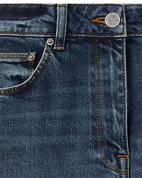 Selin Mid Rise Straight Jeans Blue