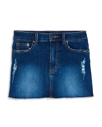 Katiejnyc Girls' Miami Distressed Denim Mini Skirt - Big Kid