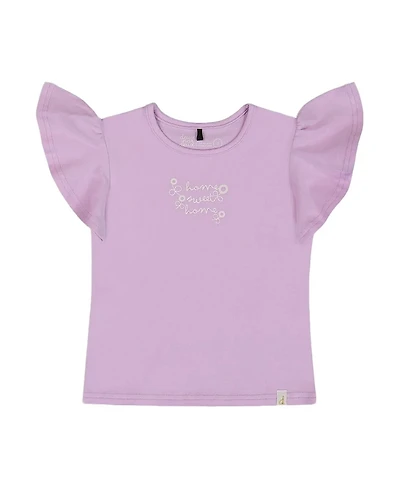 Deux par Girls' Flutter Sleeve Top