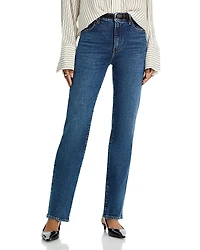 Frame The Ruler High Rise Slim Straight Jeans