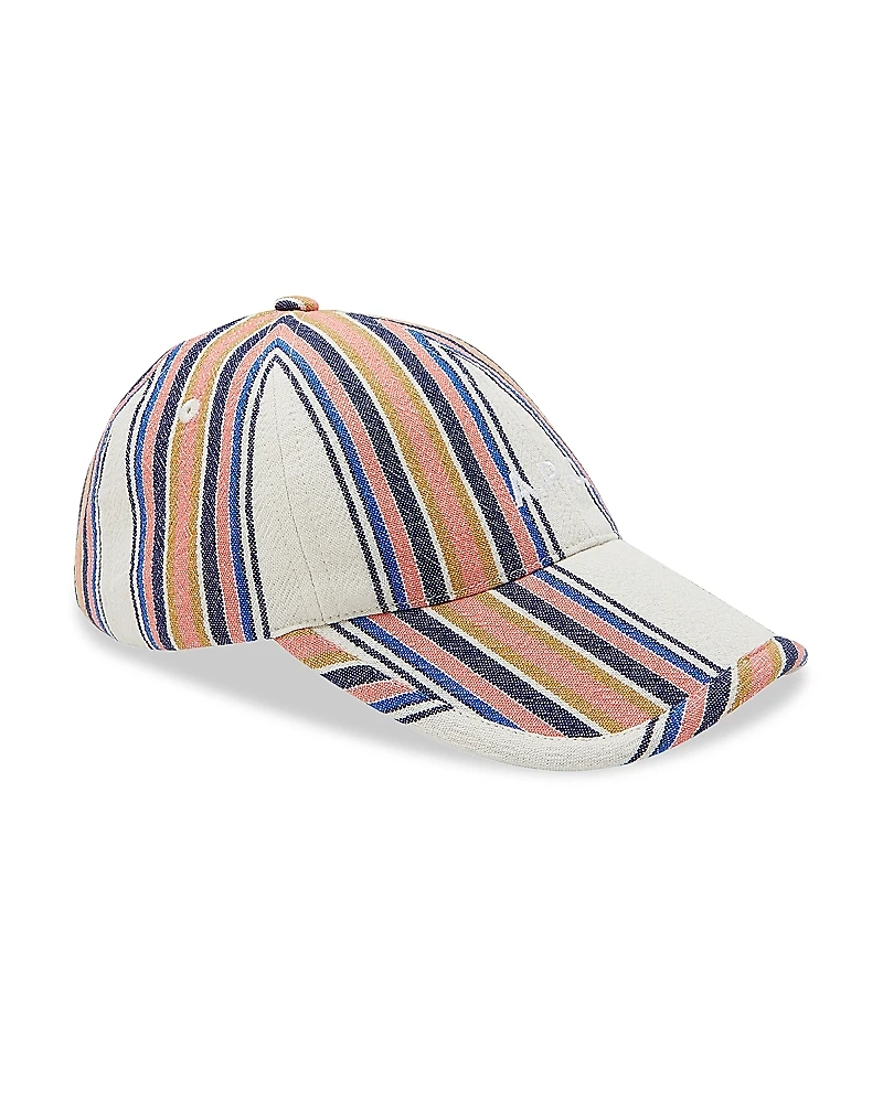 A. p.c. Striped Cap