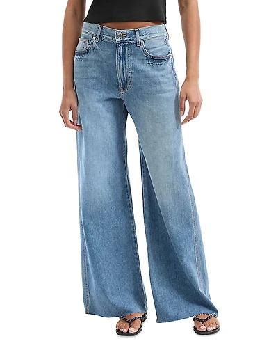 Veronica Beard Kasey High Rise Wide Leg Jeans