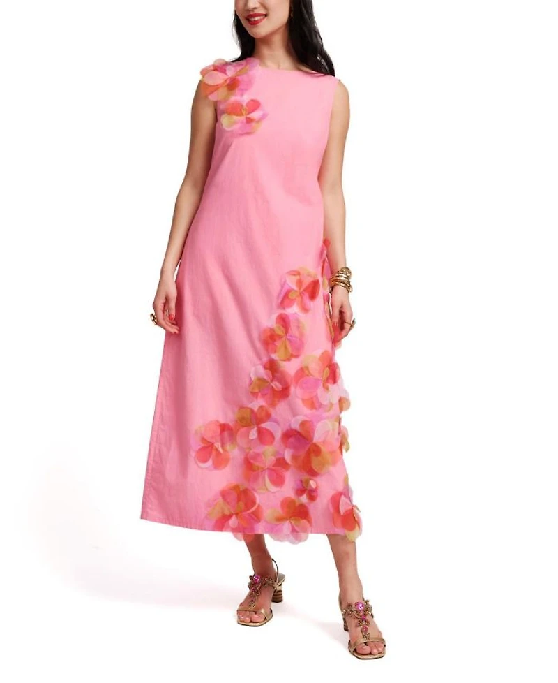 Origami Dress with Organza Flowers