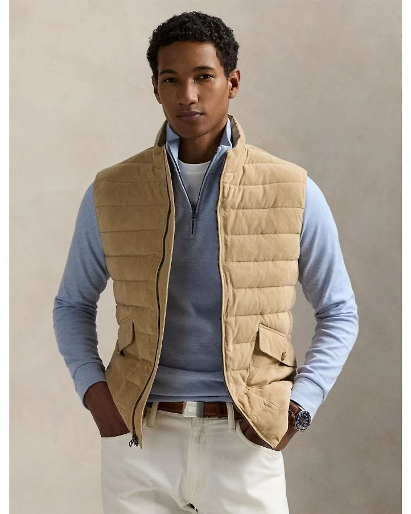 Polo Ralph Lauren Luxury Double Knit Jacquard Quarter Zip Pullover