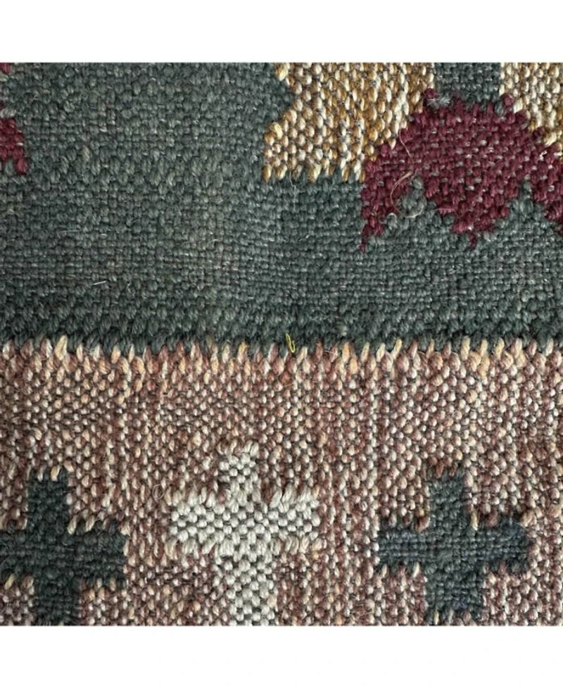 Rizi Textured Wool Upholstered Bench