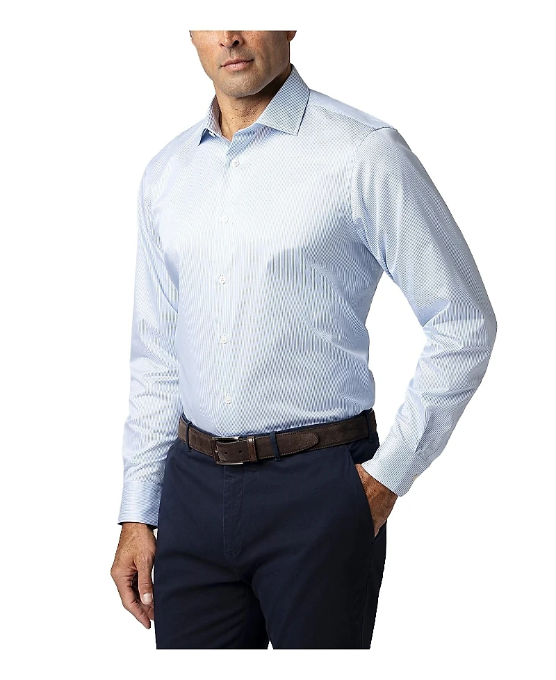 Robert Talbott Reynolds Mini Stripe Twill Contemorary Fit Shirt