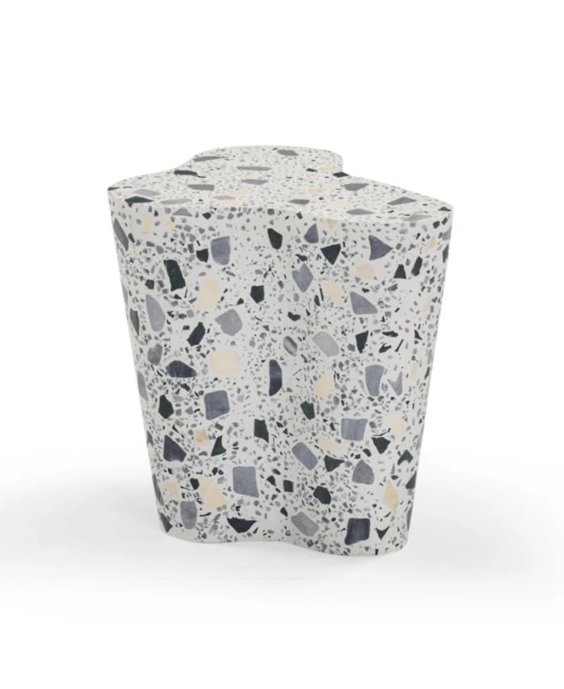 Slab Terrazzo Side Table