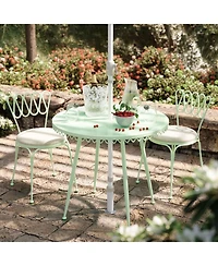 Erica Wrought Iron Outdoor Cafe Table
