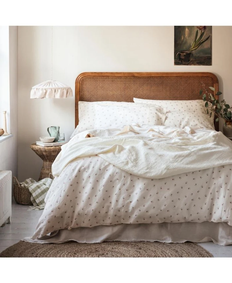 Posy Bud Linen Blend Duvet Cover