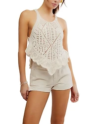Sea Song Crocheted Tank Top
