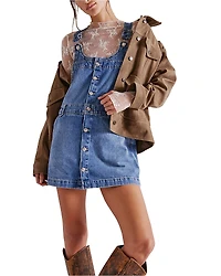 Free People Edie Denim Skirtall