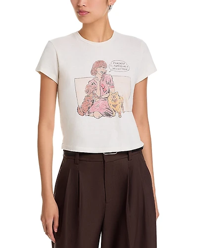 Re/Done 50s Boxy Puppies Tee
