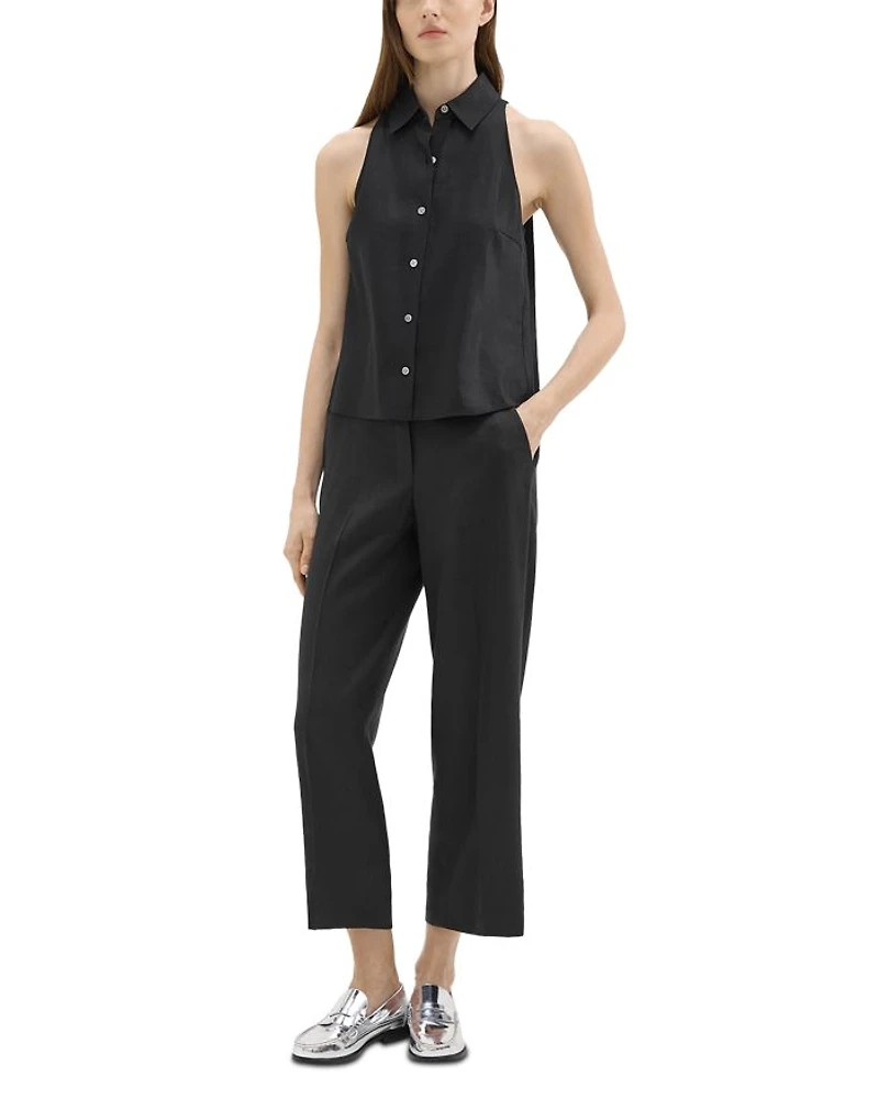 Cropped Pull On Pants