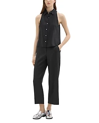 Cropped Pull On Pants