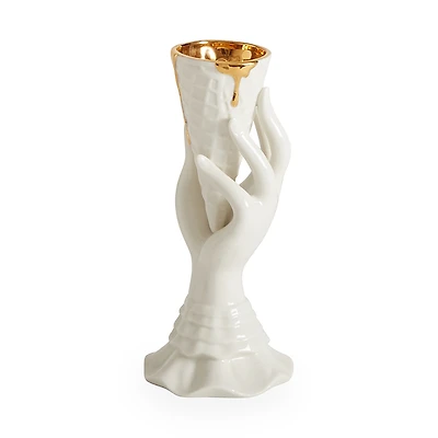 Jonathan Adler Gilded Muse I Scream Vase